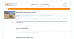 Desktop Screenshot of alexithymia.us